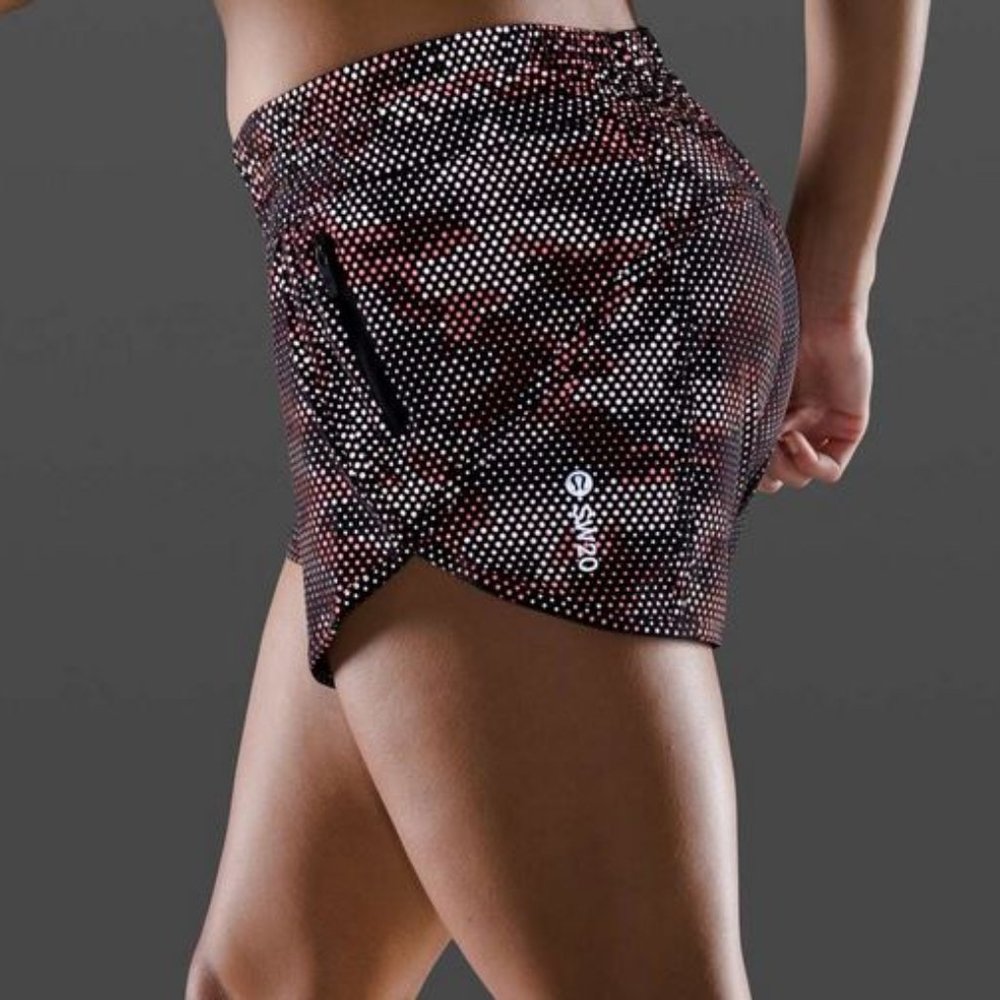 Lululemon Tracker Short V Reflective Seawheeze 2020 Rare Size 4 High Tempo